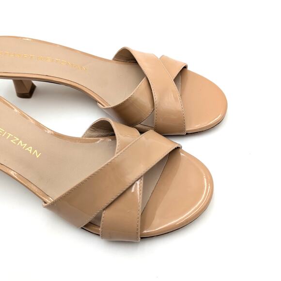 Stuart Weitzman Minimalist Slide 50 Sandal Women's Adobe Size US7.5B EU38 - Picture 9 of 10